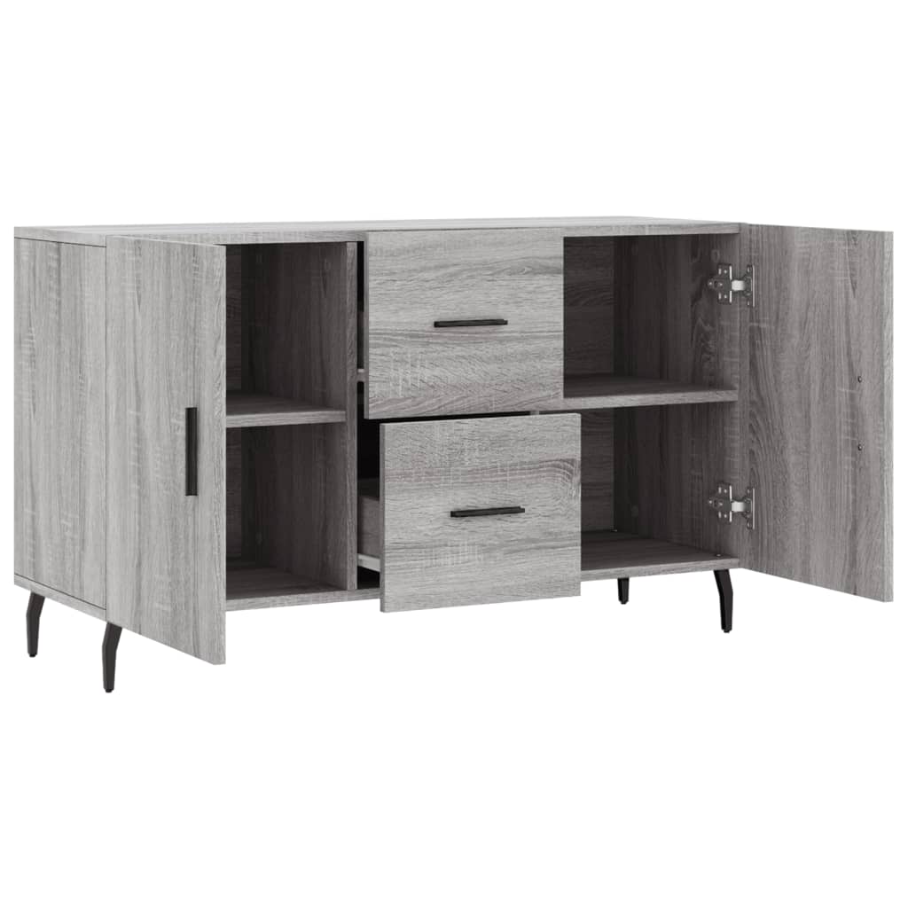 skænk 100x36x60 cm konstrueret træ grå sonoma-eg