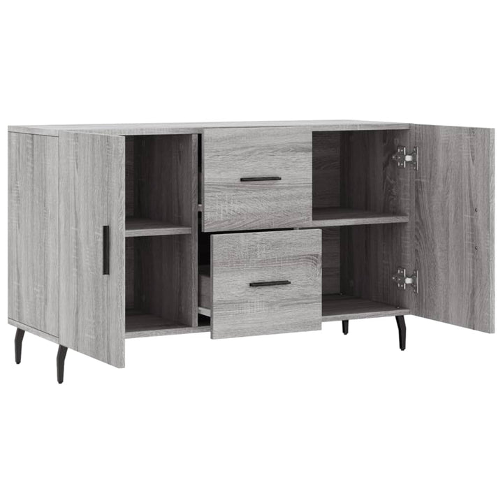 skænk 100x36x60 cm konstrueret træ grå sonoma-eg