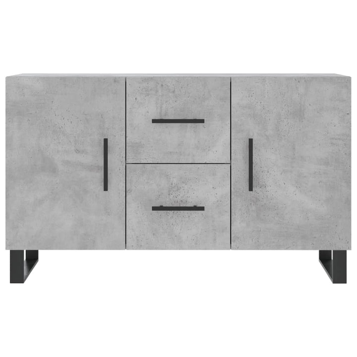skænk 100x36x60 cm konstrueret træ betongrå