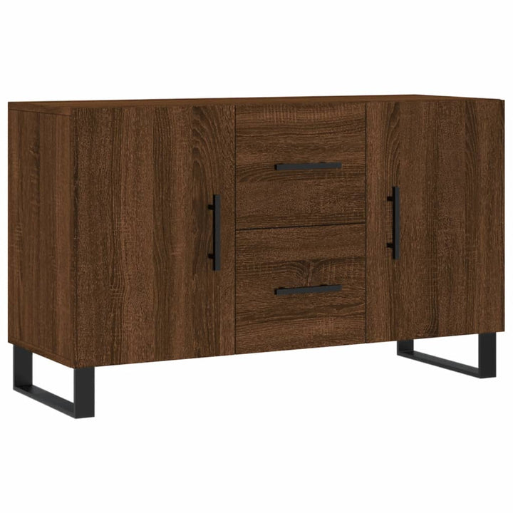 skænk 100x36x60 cm konstrueret træ brun egetræsfarve