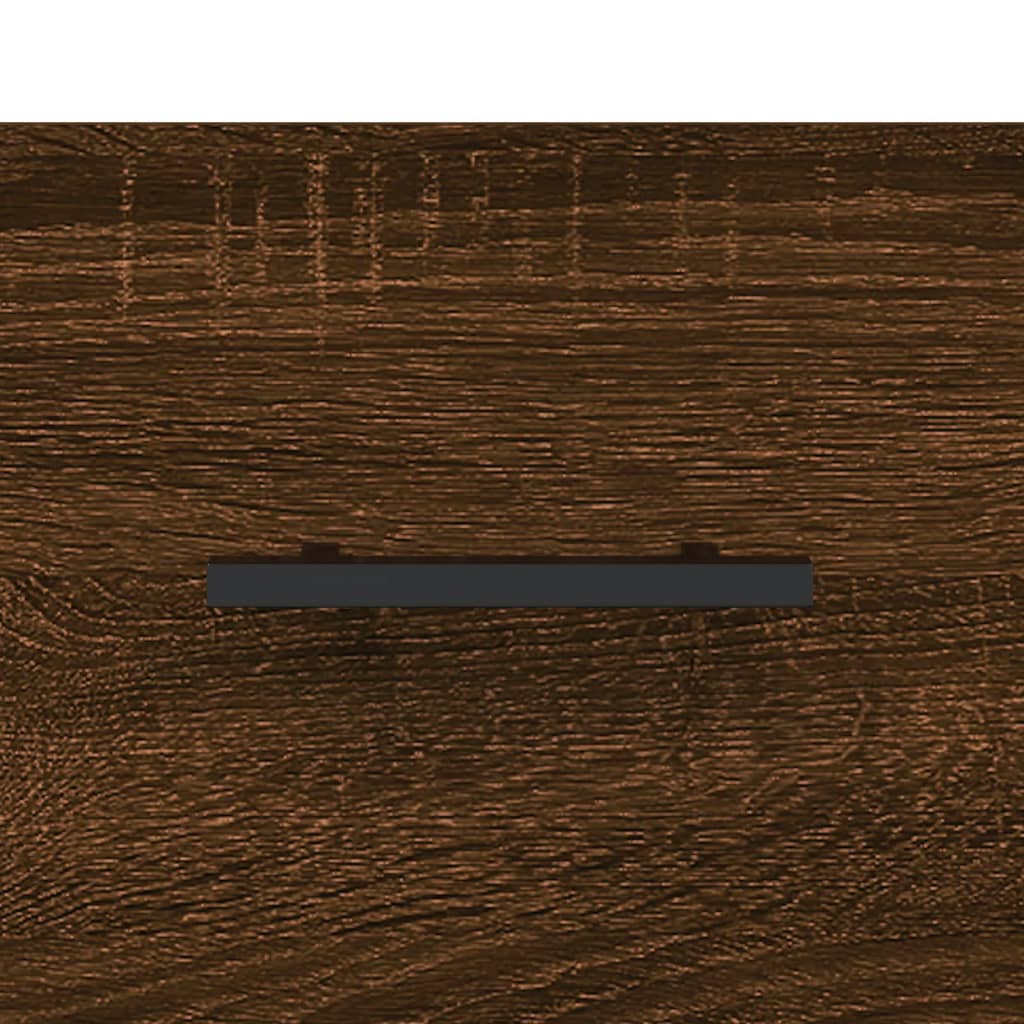 skænk 100x36x60 cm konstrueret træ brun egetræsfarve