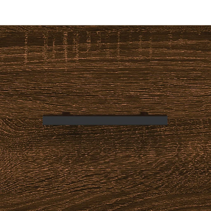 skænk 100x36x60 cm konstrueret træ brun egetræsfarve