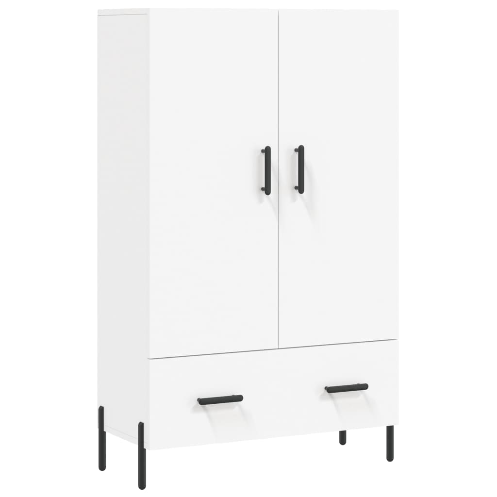 skab 69,5x31x115 cm konstrueret træ hvid