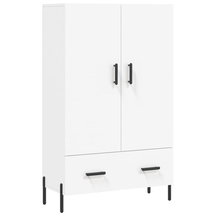 skab 69,5x31x115 cm konstrueret træ hvid