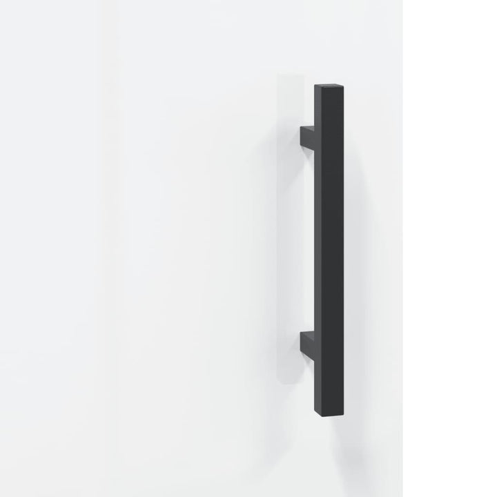 skab 69,5x31x115 cm konstrueret træ hvid højglans
