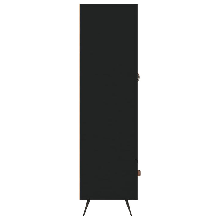 skab 69,5x31x115 cm konstrueret træ sort