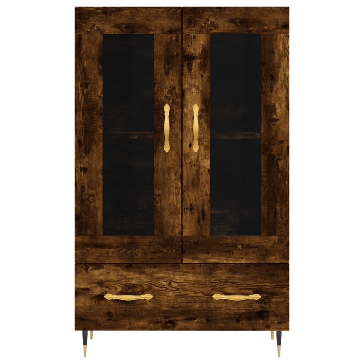 skab 69,5x31x115 cm konstrueret træ røget sonoma-eg