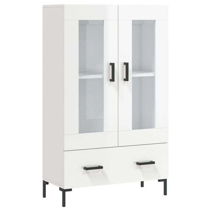 skab 69,5x31x115 cm konstrueret træ hvid højglans