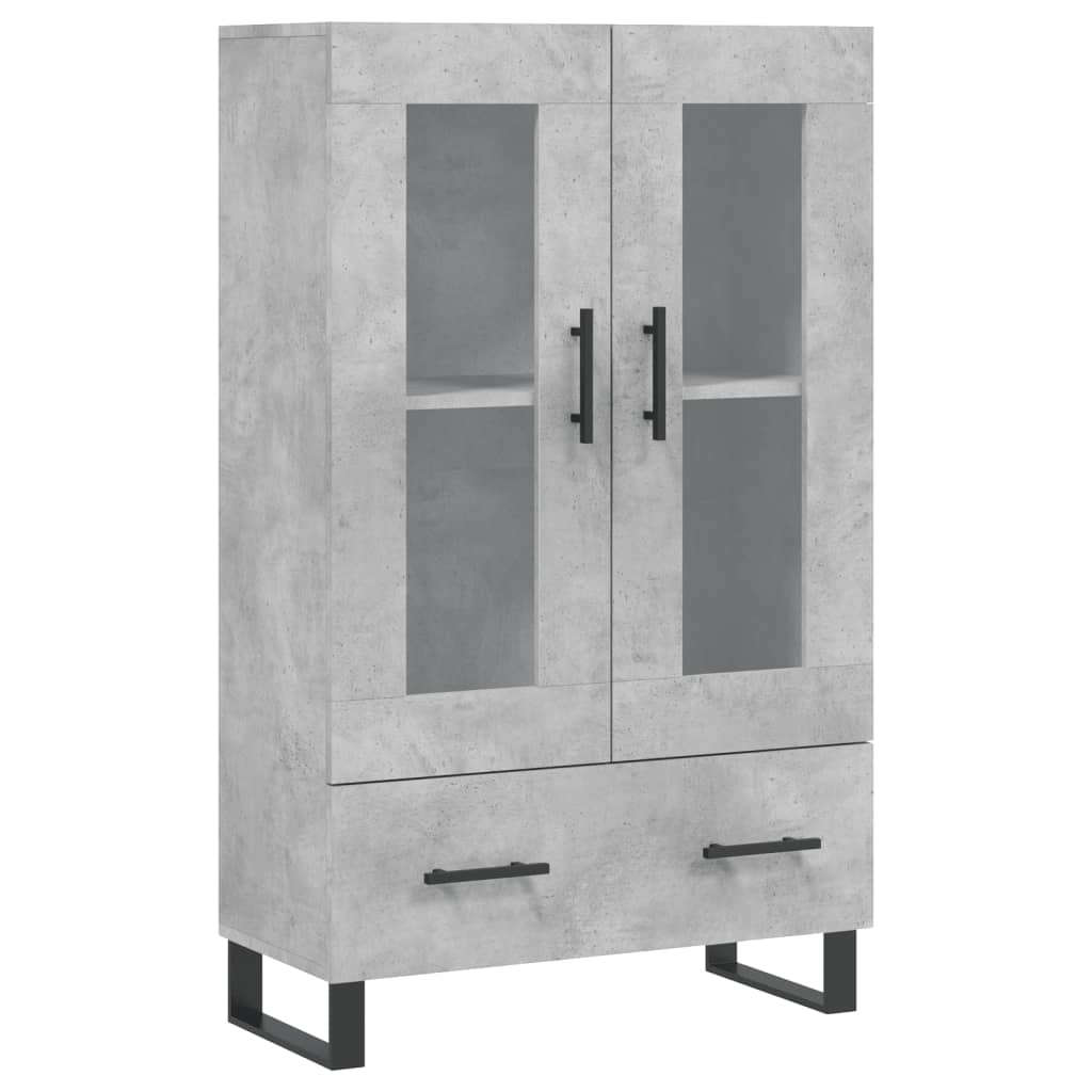 skab 69,5x31x115 cm konstrueret træ betongrå