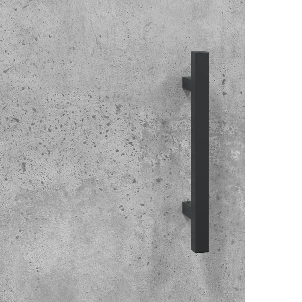 skab 69,5x31x115 cm konstrueret træ betongrå