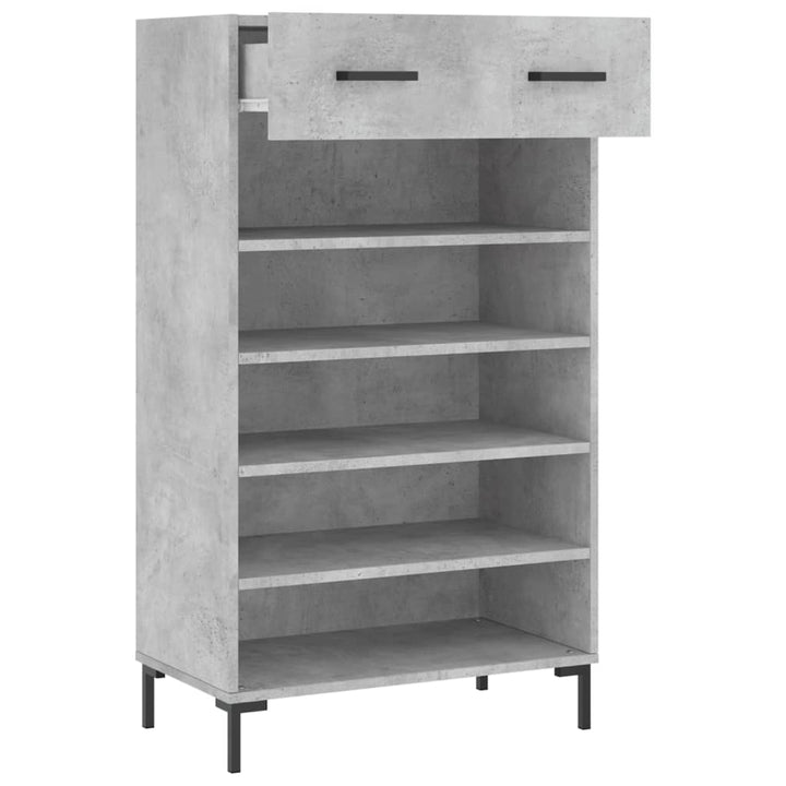 skoreol 60x35x105 cm konstrueret træ betongrå