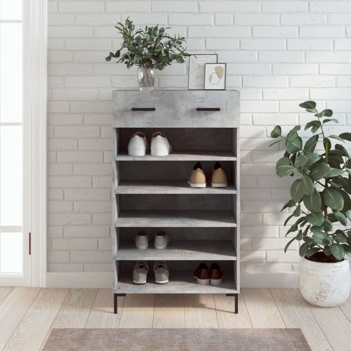 skoreol 60x35x105 cm konstrueret træ betongrå