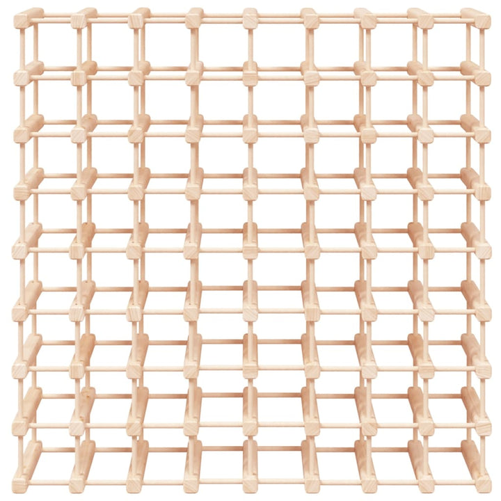 vinreol til 72 flasker 90,5x23x90,5 cm massivt fyrretræ