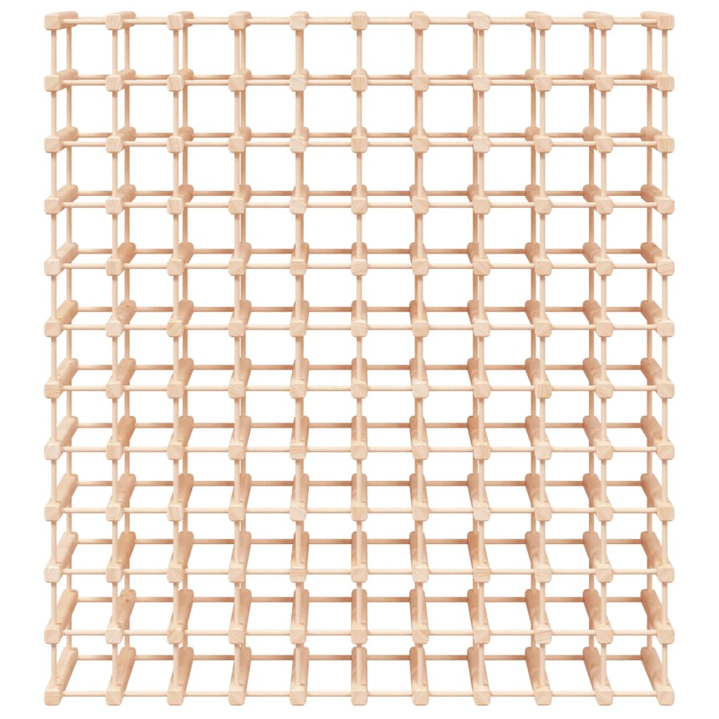 vinreol til 120 flasker 112,5x23x123,5 cm massivt fyrretræ