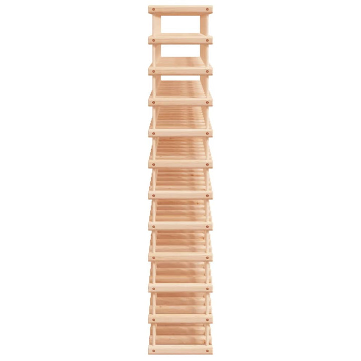 vinreol til 120 flasker 112,5x23x123,5 cm massivt fyrretræ