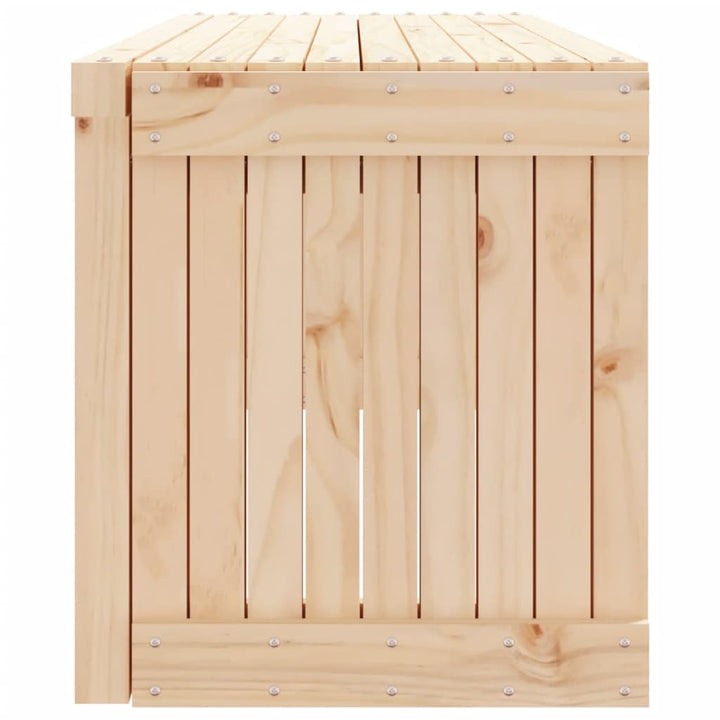 havebænk 212,5x40,5x45 cm udvideligt design massivt fyrretræ