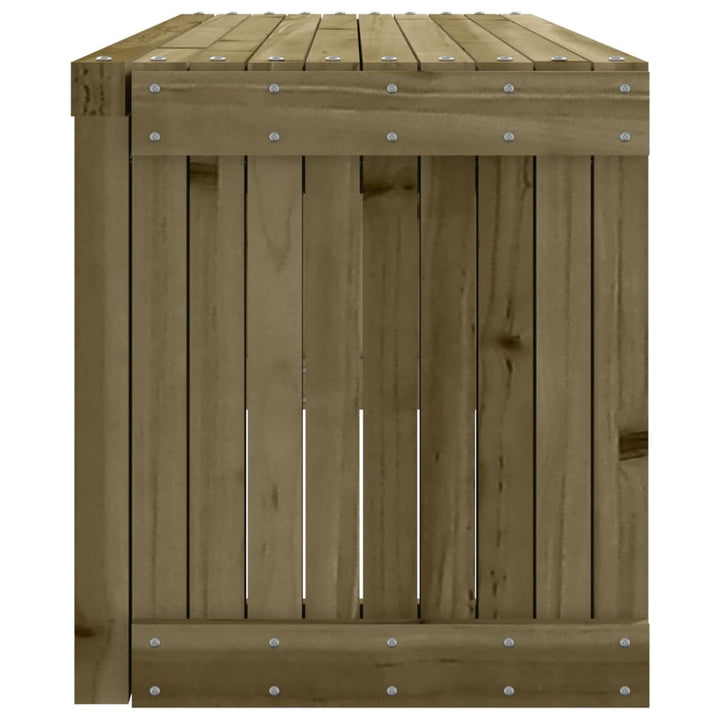 havebænk 212,5x40,5x45 cm udvideligt design imprægneret fyr