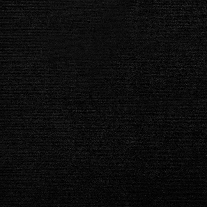 lænestol med fodskammel velour sort