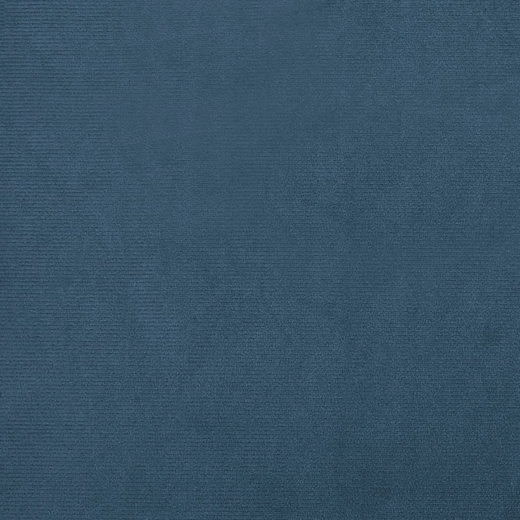 lænestol velour blå