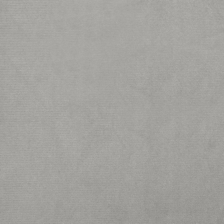 lænestol med fodskammel velour lysegrå