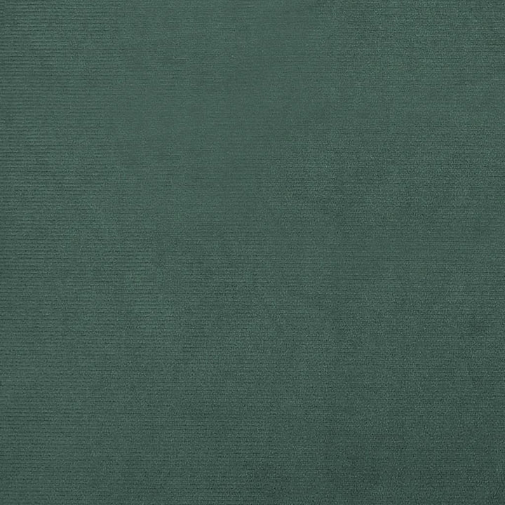 lænestol med fodskammel velour mørkegrøn