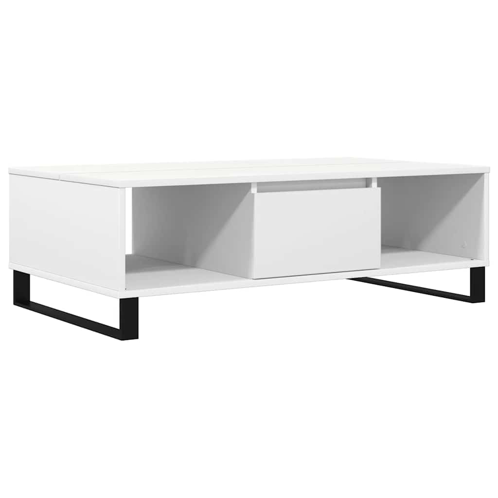 sofabord 104x60x35 cm konstrueret træ hvid