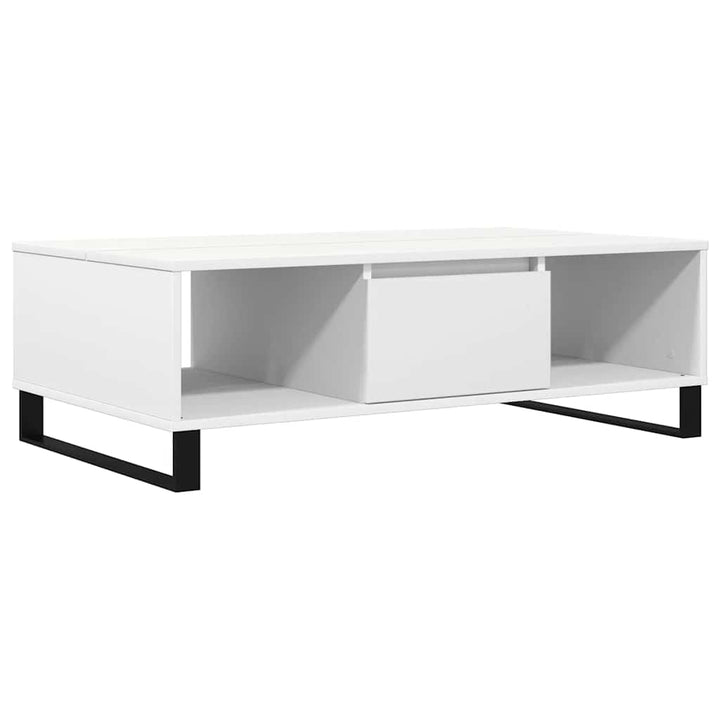 sofabord 104x60x35 cm konstrueret træ hvid