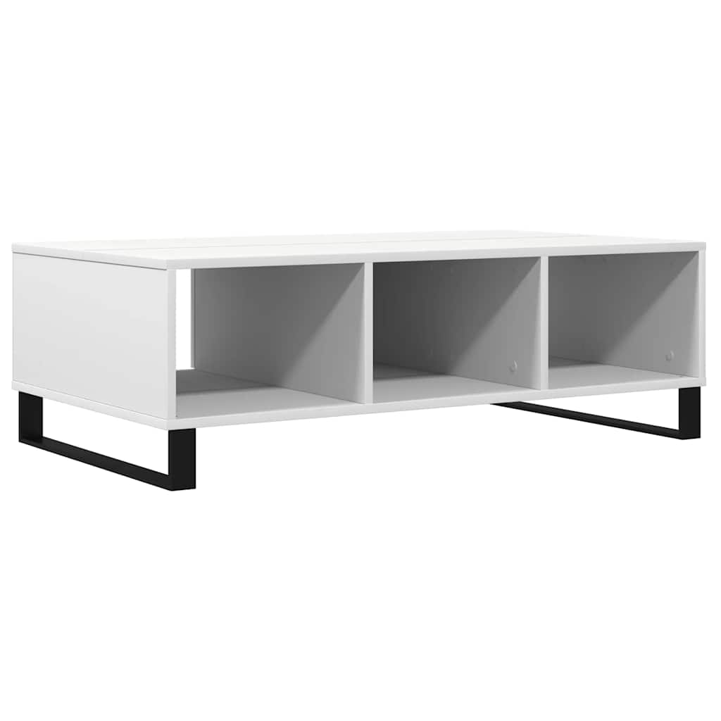 sofabord 104x60x35 cm konstrueret træ hvid