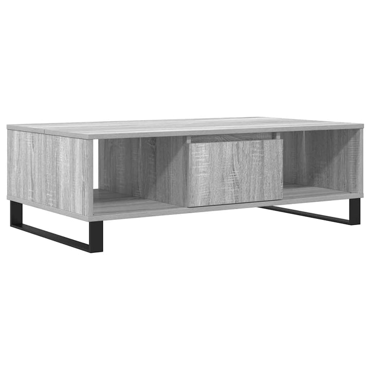 sofabord 104x60x35 cm konstrueret træ grå sonoma-eg