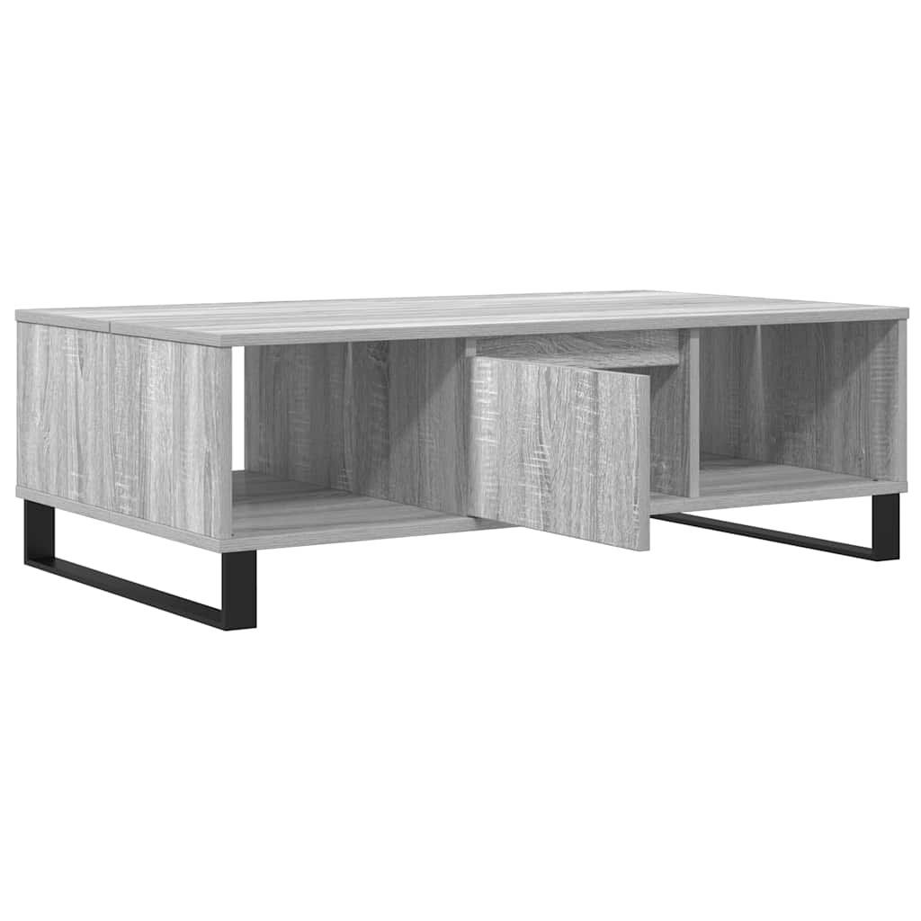 sofabord 104x60x35 cm konstrueret træ grå sonoma-eg