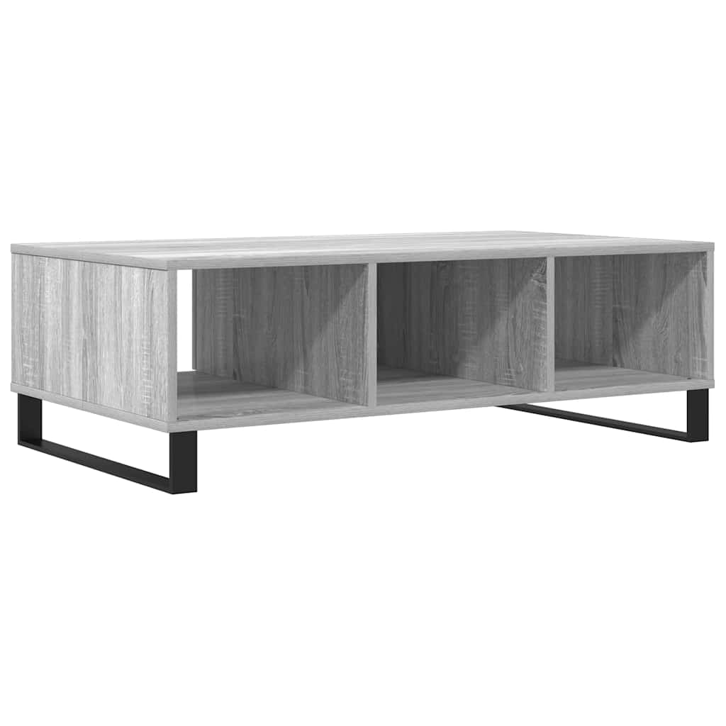 sofabord 104x60x35 cm konstrueret træ grå sonoma-eg