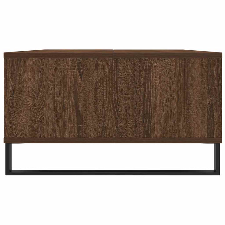 sofabord 104x60x35 cm konstrueret træ brun egetræsfarve