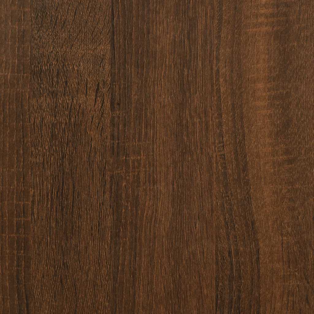 sofabord 104x60x35 cm konstrueret træ brun egetræsfarve