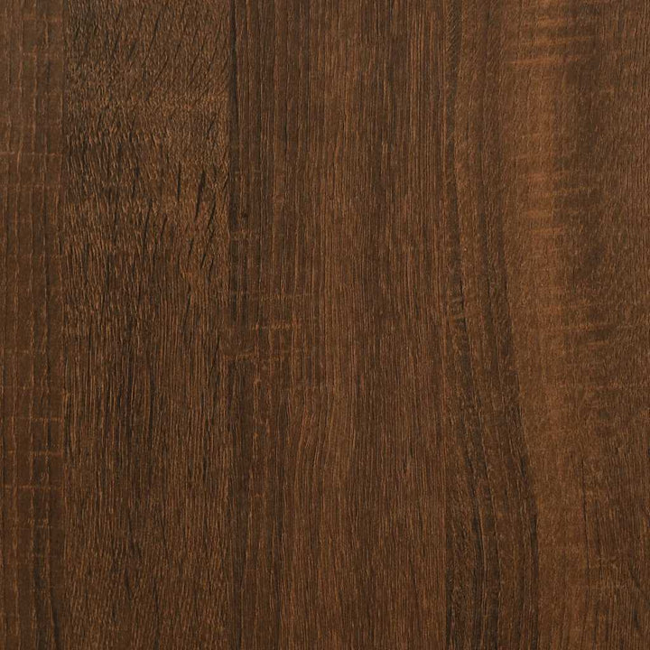 sofabord 104x60x35 cm konstrueret træ brun egetræsfarve