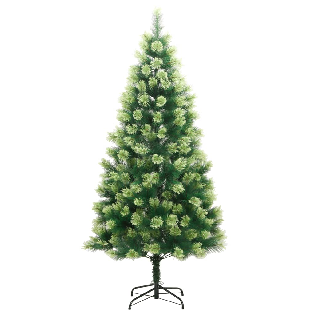 kunstigt juletræ med juletræsfod 240 cm hængslet