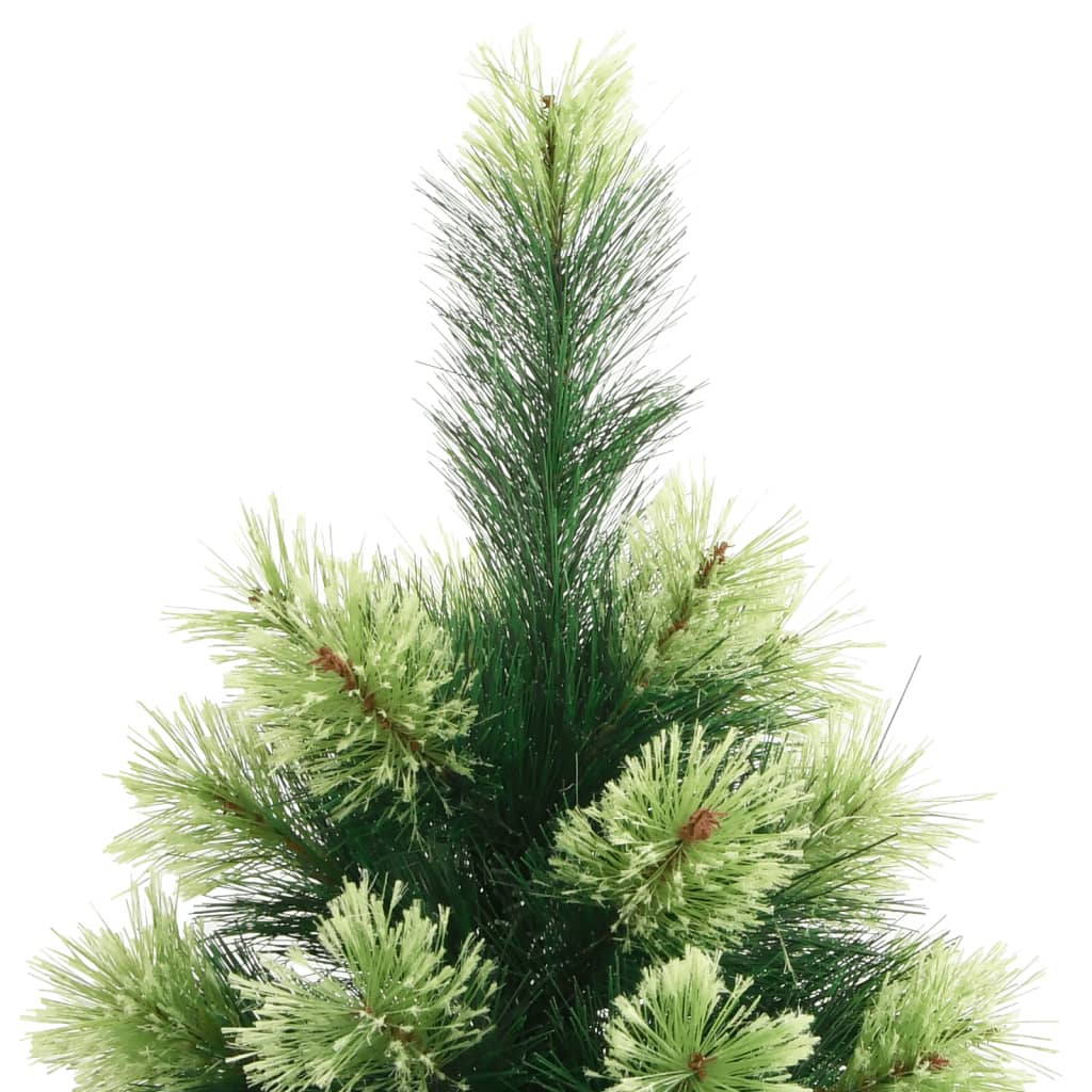 kunstigt juletræ med juletræsfod 240 cm hængslet