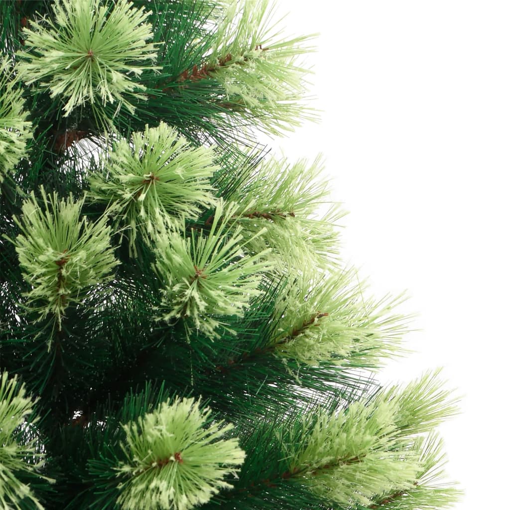 kunstigt juletræ med juletræsfod 240 cm hængslet