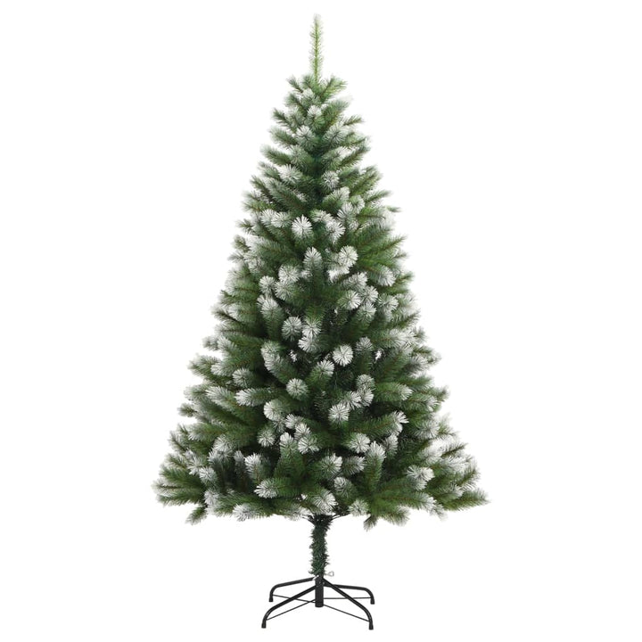 kunstigt juletræ med sne 240 cm hængslet