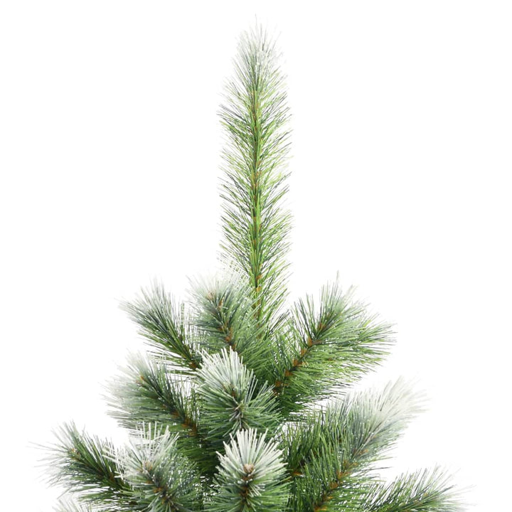 kunstigt juletræ med sne 240 cm hængslet