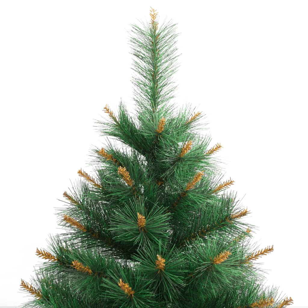 kunstigt juletræ med juletræsfod 240 cm hængslet