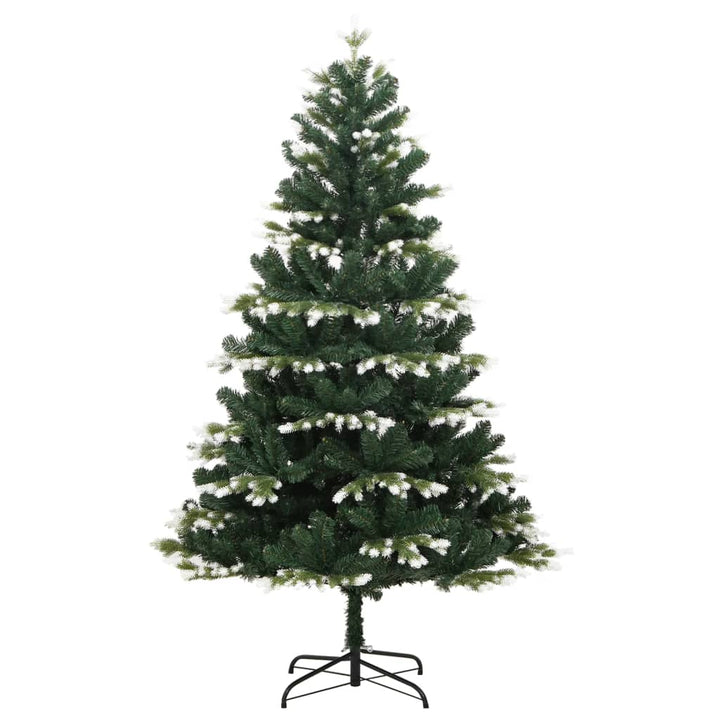 kunstigt juletræ med sne 240 cm hængslet