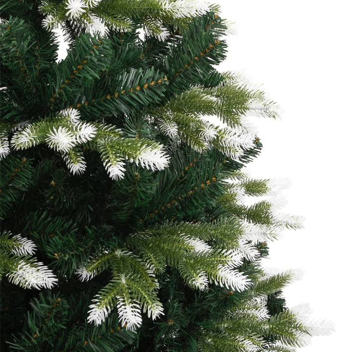 kunstigt juletræ med sne 240 cm hængslet