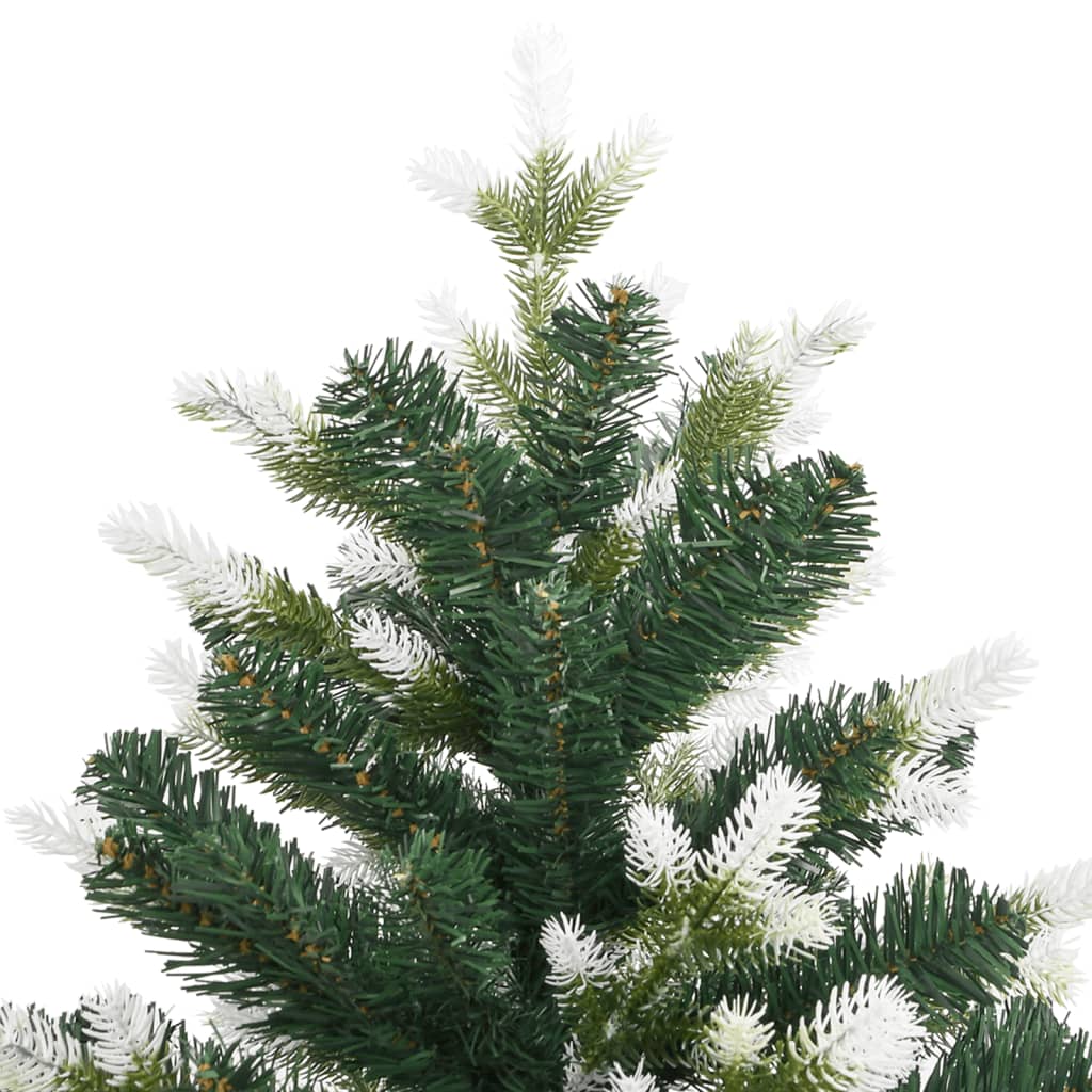 kunstigt juletræ med sne 240 cm hængslet