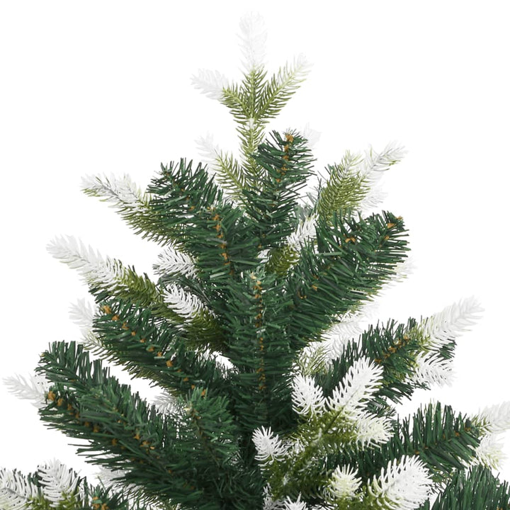 kunstigt juletræ med sne 240 cm hængslet
