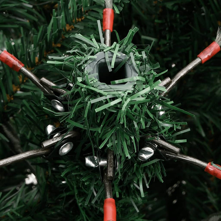 kunstigt juletræ med sne 240 cm hængslet