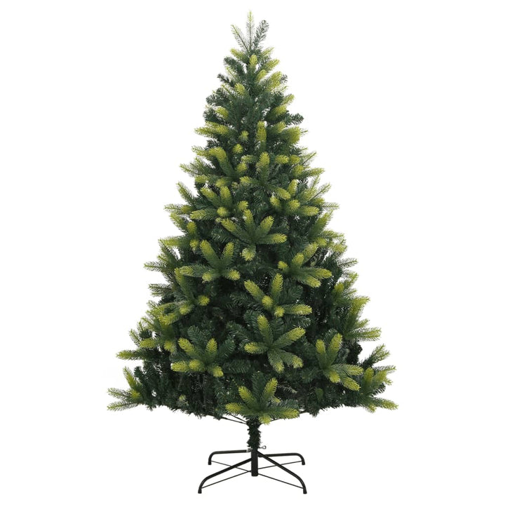 kunstigt juletræ med juletræsfod 180 cm hængslet