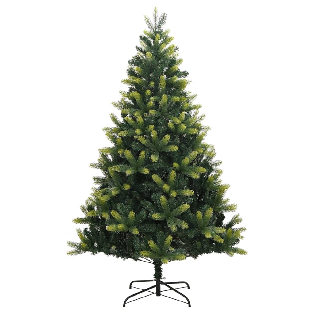 kunstigt juletræ med juletræsfod 240 cm hængslet