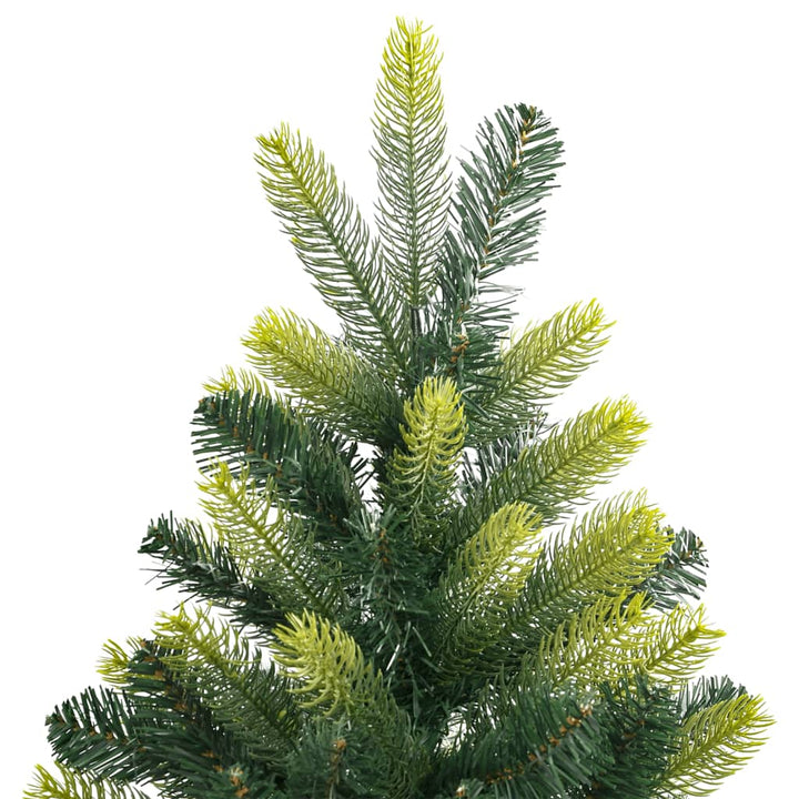kunstigt juletræ med juletræsfod 240 cm hængslet