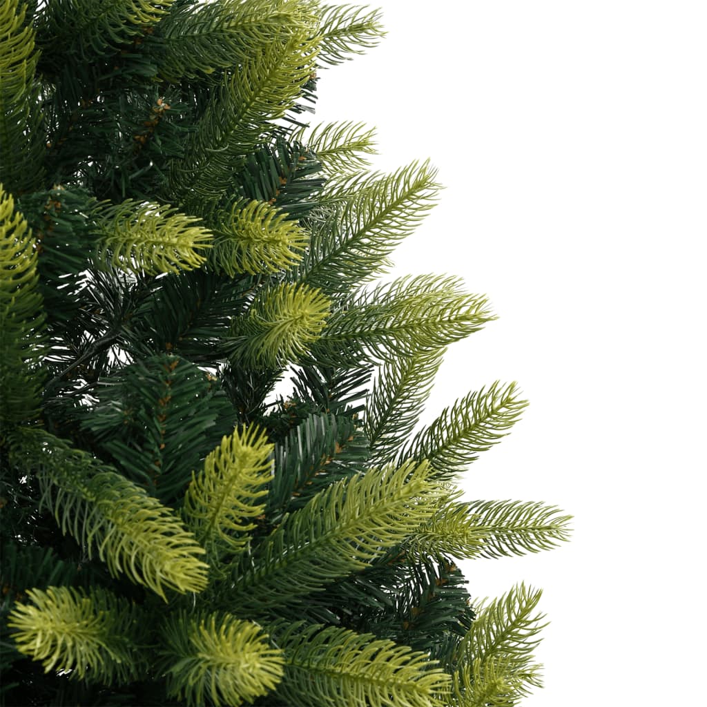 kunstigt juletræ med juletræsfod 240 cm hængslet