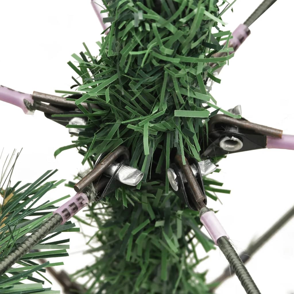 kunstigt juletræ med grankogler og bær 210 cm hængslet